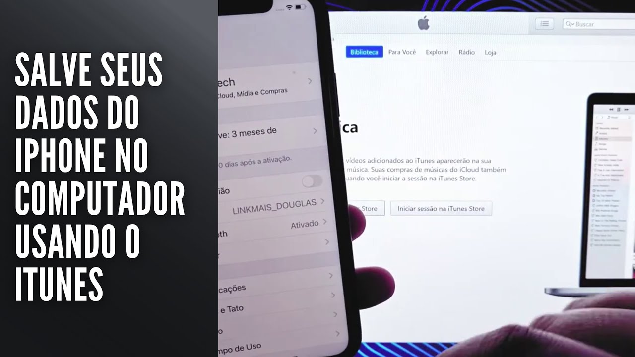 Salve seus dados do iPhone no computador usando o iTunes