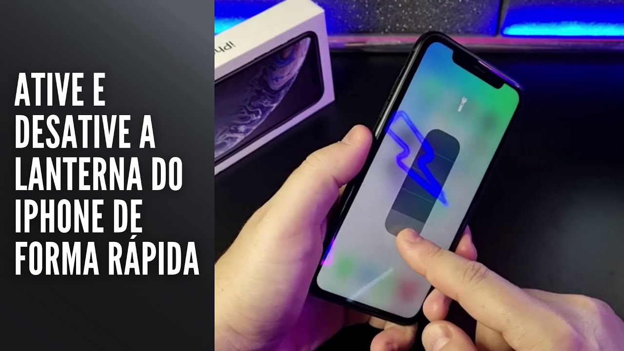 Ative ou desative a lanterna do iPhone de forma rápida