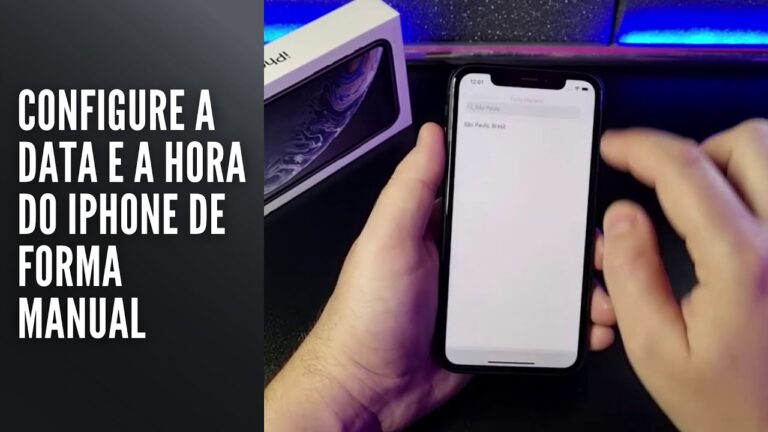 Configure a data e a hora do iPhone de forma manual