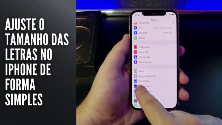 Ajuste o Tamanho das Letras no iPhone de Forma Simples