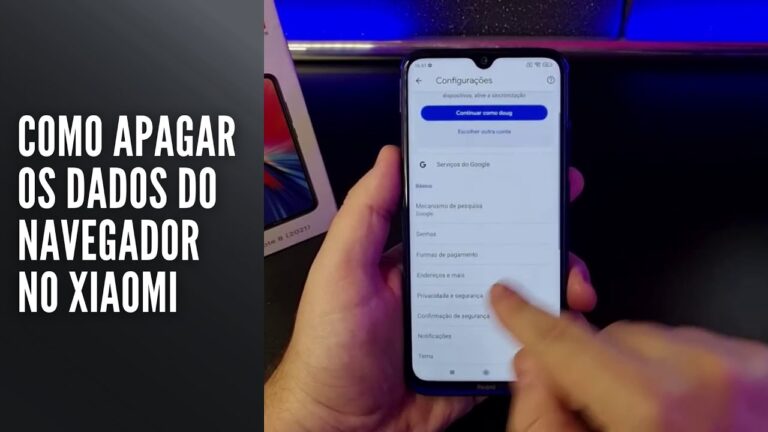 Como Apagar os Dados do Navegador no Xiaomi