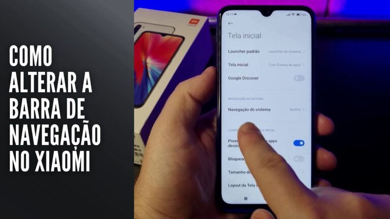 Como alterar a barra de navegação no Xiaomi