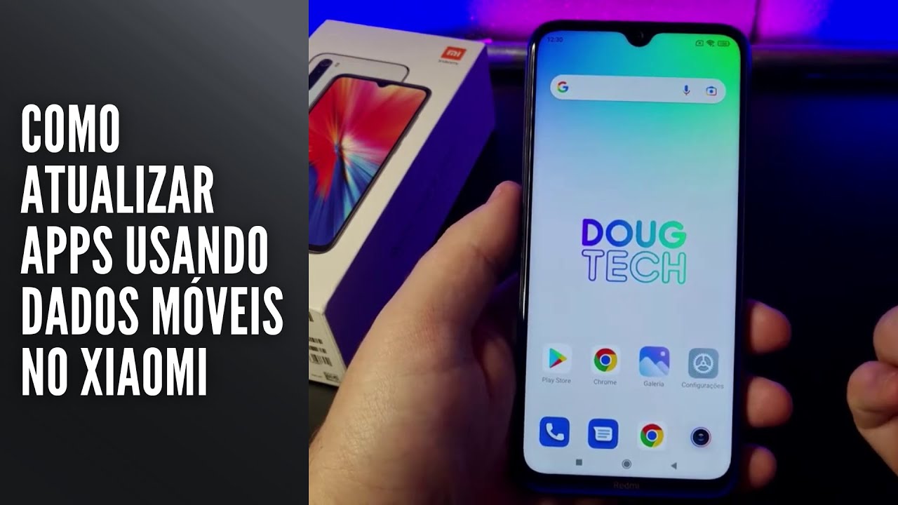 Como atualizar apps usando dados móveis no Xiaomi