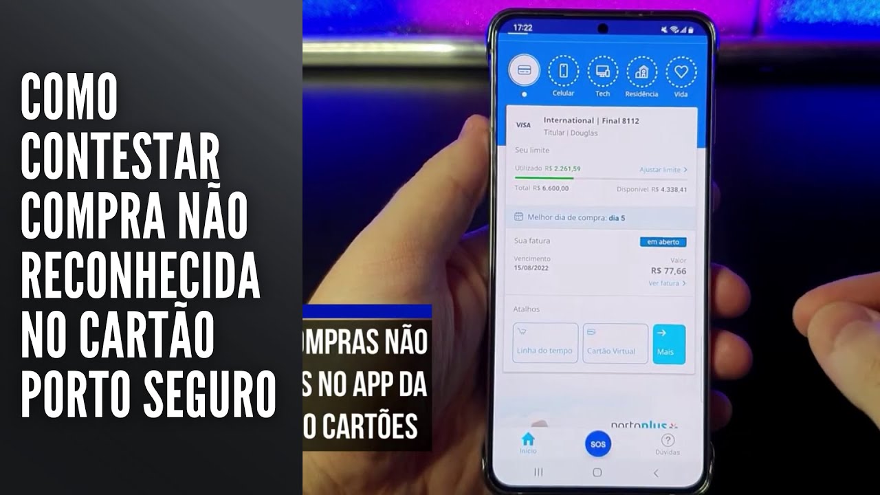 Como contestar compra não reconhecida no cartão Porto Seguro