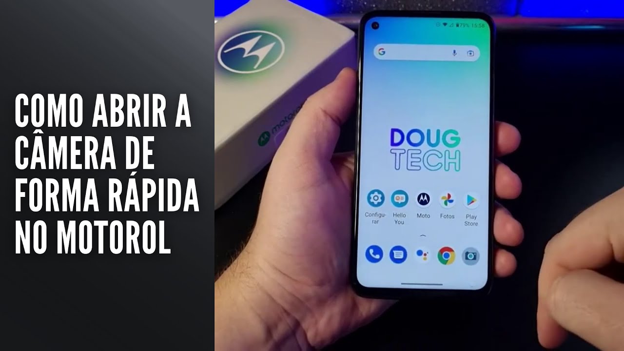 Como ABRIR a CÂMERA de forma RÁPIDA no Motorola