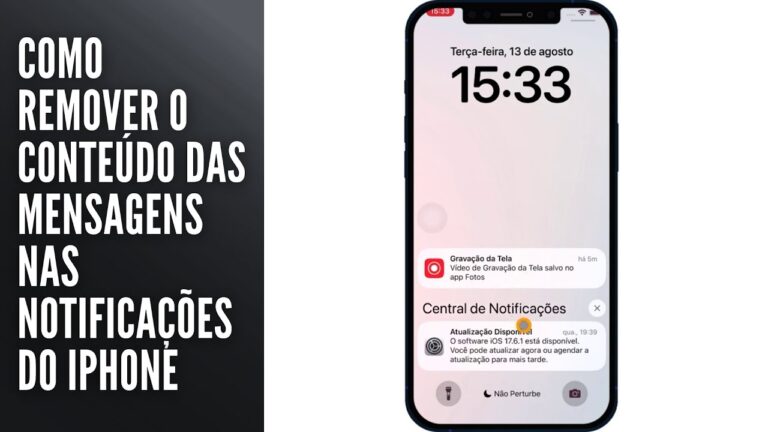 Como Remover o Conteúdo das Mensagens nas Notificações do iPhone