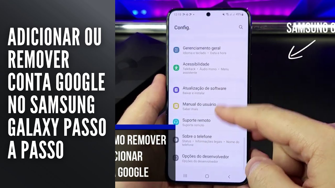 Adicionar ou Remover a Conta Google no Samsung Galaxy (Passo a Passo)