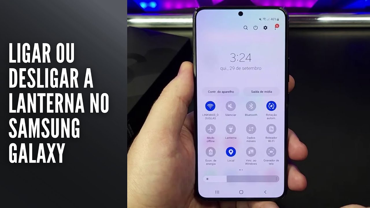Ligar ou Desligar a Lanterna no Samsung Galaxy