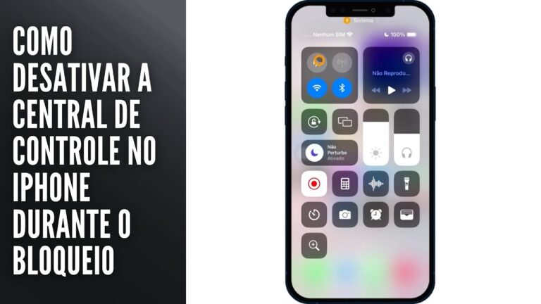 Como Desativar a Central de Controle no iPhone quando Bloqueado