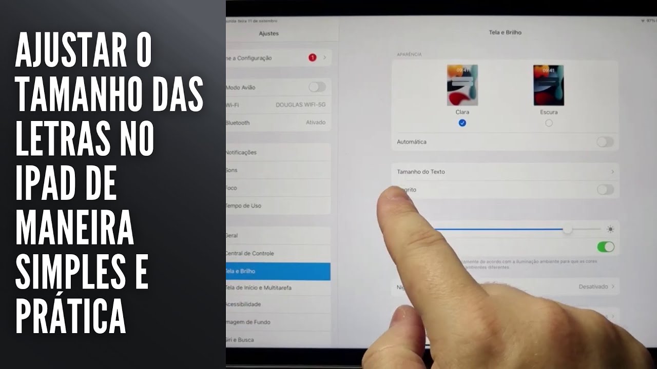 Ajustar o tamanho das letras no iPad de maneira simples e prática