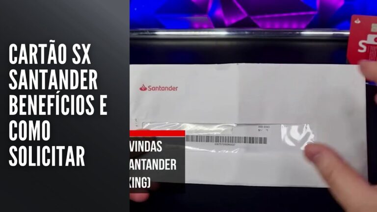Cartão SX Santander – UNBOXING