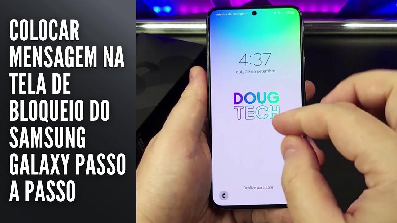 Colocar Mensagem na Tela de Bloqueio do Samsung Galaxy Passo a Passo Colocar Mensagem na Tela de Bloqueio do Samsung Galaxy Passo a Passo