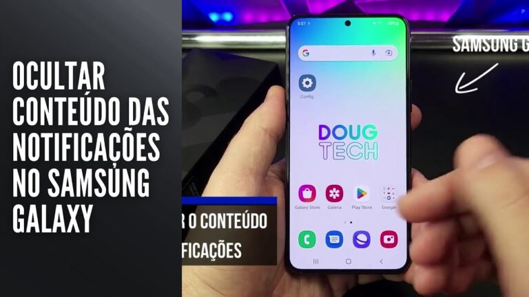 Ocultar Conteúdo das Notificações no Samsung Galaxy