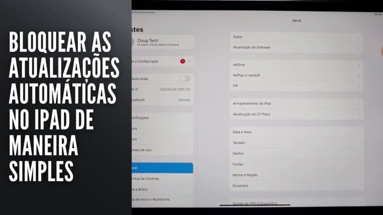 Bloquear as atualizações automáticas no iPad de maneira simples