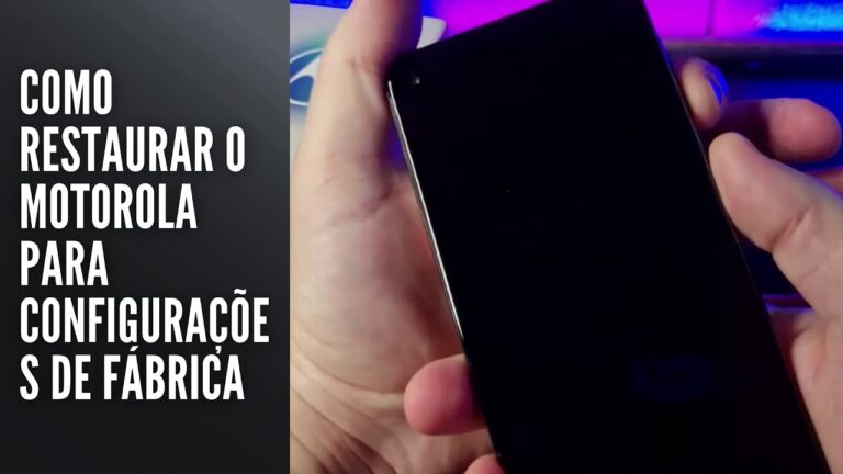 Como Restaurar o Motorola para Configurações de Fábrica