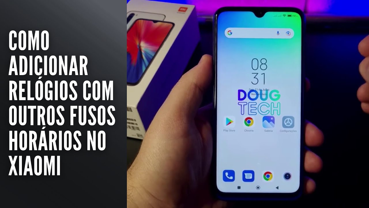 Como adicionar relógios com outros fusos horários no Xiaomi