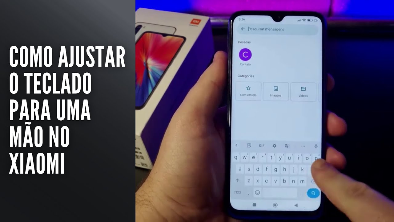 Como ajustar o teclado para uma mão no Xiaomi Como ajustar o teclado para uma mão no Xiaomi