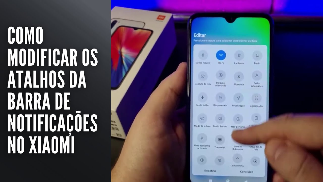 Como modificar os atalhos da barra de notificações no Xiaomi Como modificar os atalhos da barra de notificações no Xiaomi