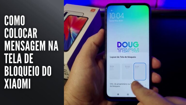 Como colocar mensagem na tela de bloqueio do Xiaomi