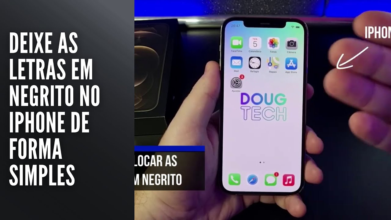 Deixe as Letras em Negrito no iPhone de Forma Simples