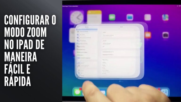Configurar o modo zoom no iPad de maneira fácil e rápida