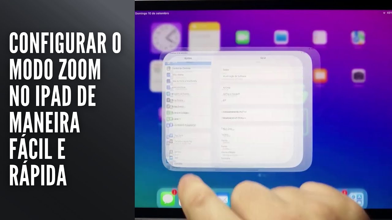 Configurar o modo zoom no iPad de maneira fácil e rápida
