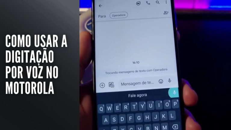 Como Usar a Digitação por Voz no Motorola