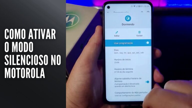 Como Ativar o Modo Silencioso no Motorola