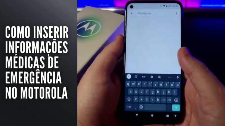 Como Inserir Informações Médicas de Emergência no Motorola