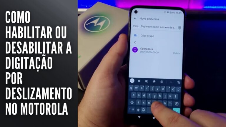 Como Habilitar ou Desabilitar a Digitação por Deslizamento no Motorola