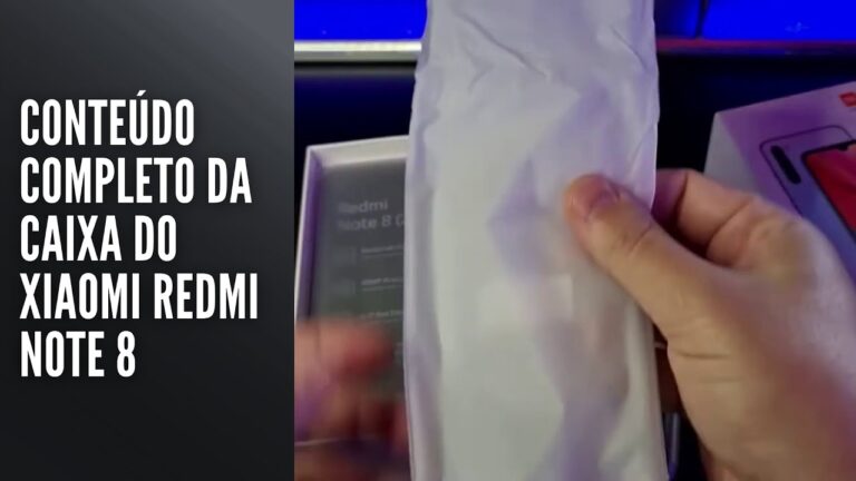 Conteúdo completo da caixa do Xiaomi Redmi Note 8