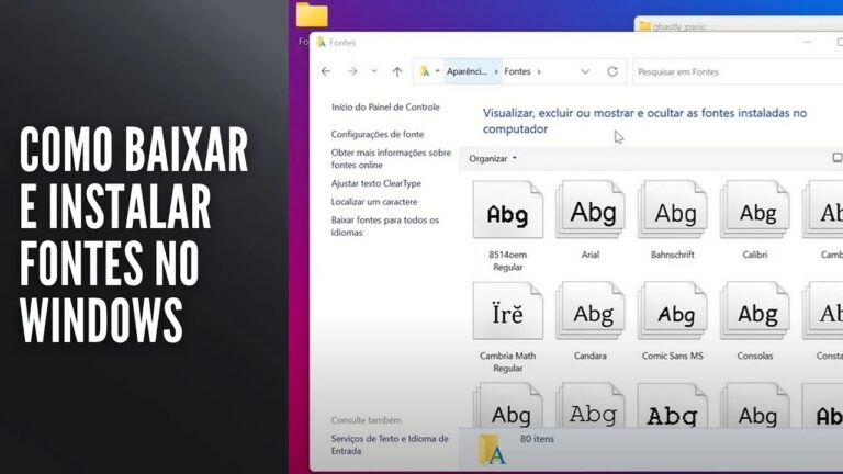 Como Baixar e Instalar Fontes no Windows
