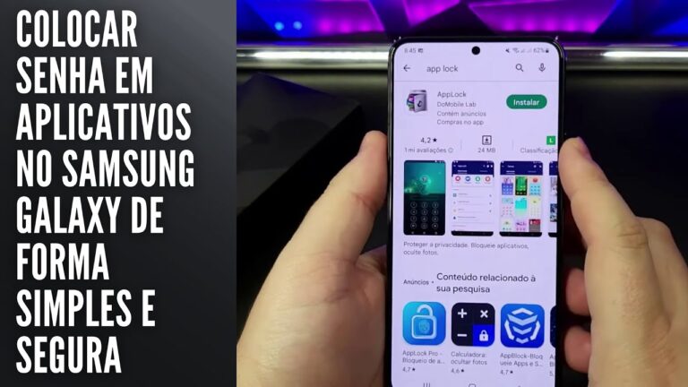 Colocar senha em aplicativos no Samsung Galaxy de forma simples e segura