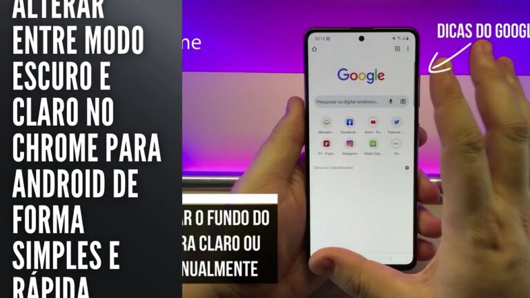 Alterar entre modo escuro e claro no Chrome para Android de forma simples e rápida