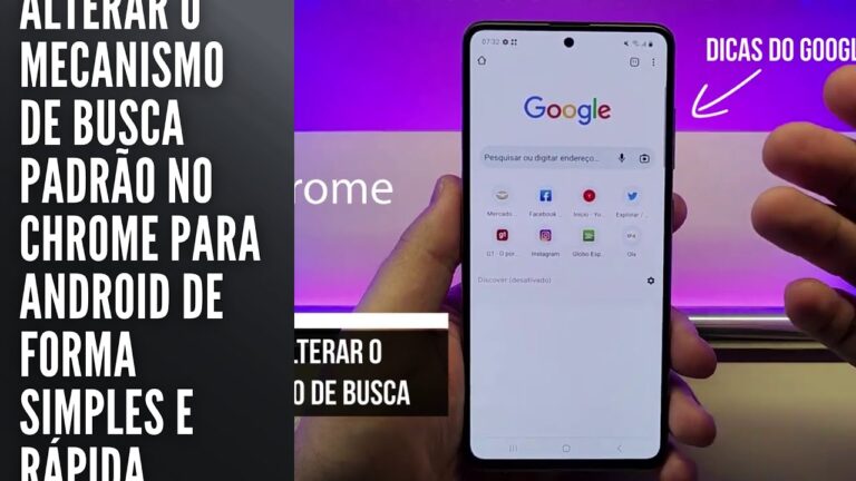 Alterar o mecanismo de busca padrão no Chrome para Android de forma simples e rápida