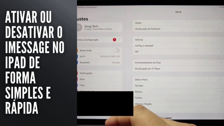 Ativar ou desativar o iMessage no iPad de forma simples e rápida