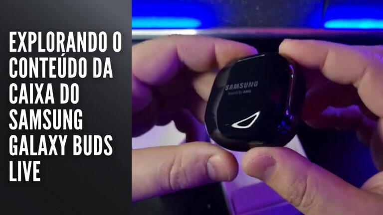 Conteúdo da caixa do Samsung Galaxy Buds Live