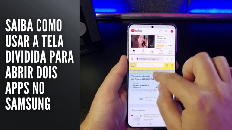 Saiba como usar a tela dividida para abrir dois apps no Samsung