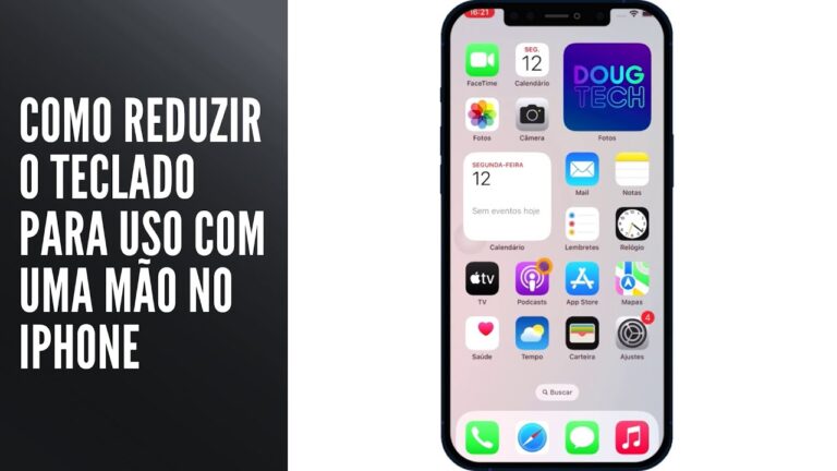 Como Reduzir o Teclado para Uso com Uma Mão no iPhone
