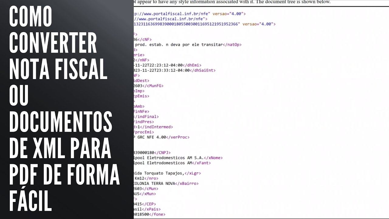 Como Converter Nota Fiscal ou Documentos de XML para PDF de Forma Fácil