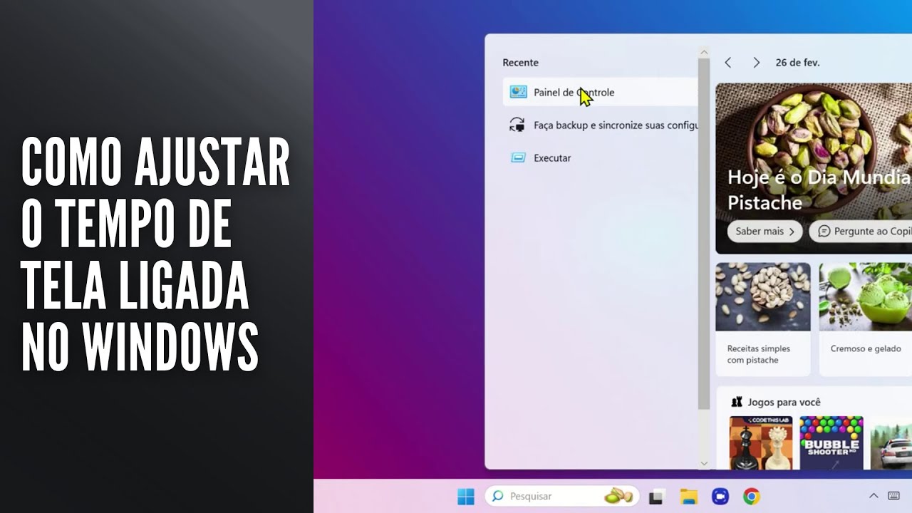 Como Ajustar o Tempo de Tela Ligada no Windows Como Ajustar o Tempo de Tela Ligada no Windows