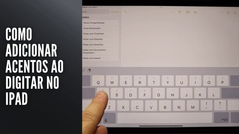 Como Adicionar Acentos ao Digitar no iPad