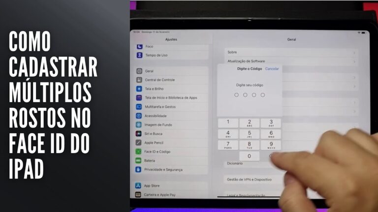 Como Cadastrar Múltiplos Rostos no Face ID do iPad