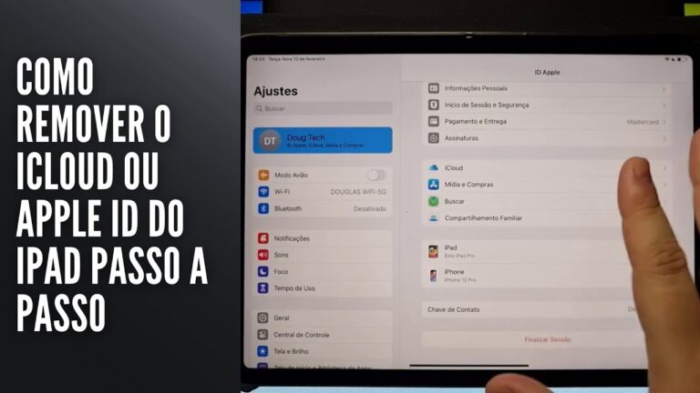 Como Remover o iCloud ou Apple ID do iPad Passo a Passo