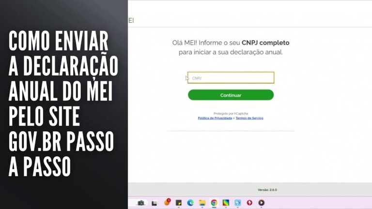 Como Enviar a Declaração Anual do MEI pelo Site Gov br Passo a Passo