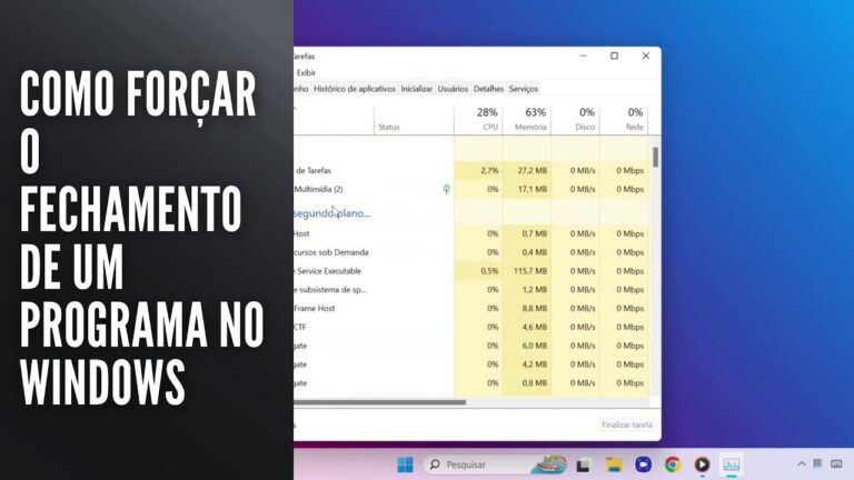 Como Forçar o Fechamento de um Programa no Windows