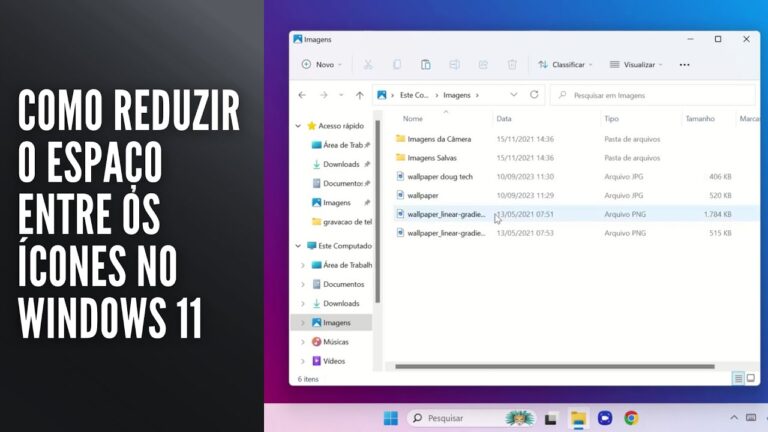 Como Reduzir o Espaço entre os Ícones no Windows 11