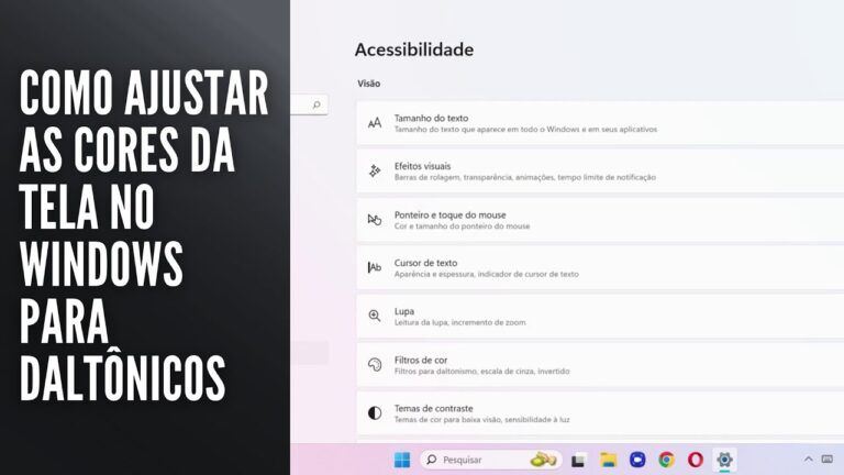 Como Ajustar as Cores da Tela no Windows para Daltônicos Como Ajustar as Cores da Tela no Windows para Daltônicos