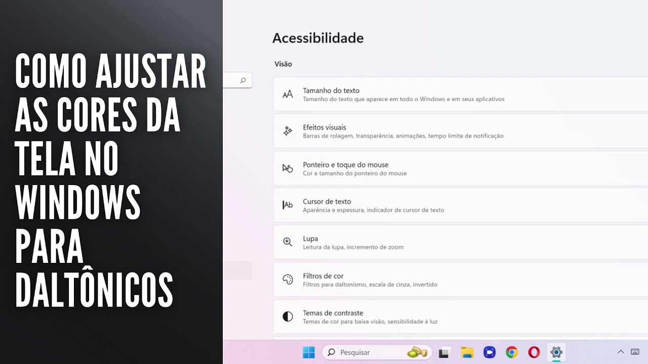 Como Ajustar as Cores da Tela no Windows para Daltônicos