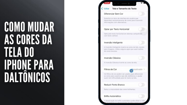 Como Mudar as Cores da Tela do iPhone para Daltônicos